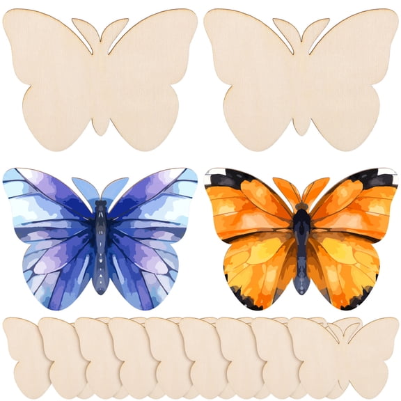 BESTYASH Butterfly Cutouts Beige for Artists and Craft Enthusiasts 40Pcs