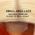 thumbnail image 5 of Blonde Orange Wigs Lace Front Wigs Synthetic Wigs for Women Short Straight Bob Wigs Middle Part Cosplay Wigs 14 Inch, 5 of 7