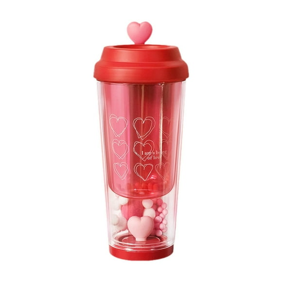 Taza de Té con Forma de Corazón Strade Fareast Limited Botella de Té 435 ml 22,2 cm x 9 cm