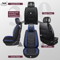 thumbnail image 2 of Fundas de Asiento OASIS AUTO OS 003 Cuero Sintetico Juego Completo Ajuste Universal para Auto SUV y Camioneta, 2 of 5