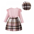 thumbnail image 3 of LOVEBAY Toddler Baby Girl Skirt Outfit Long Sleeve Ruffle Shirt Top Mini Skirt Set 2Pcs Kids Little Girl Clothes Fall Winter Outfit, 3 of 8