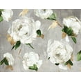thumbnail image 2 of Jensen, Asia 24x20 White Modern Wood Framed Museum Art Print Titled - White Peony Garden, 2 of 4