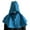 Blue, variant on Hvyesh Halloween Cloak Medieval Hood Cape Men Women Renaissance Halloween Cosplay Costume