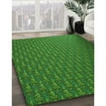 thumbnail image 3 of Ahgly Company Machine Washable Indoor Square Transitional Deep Emerald Green Area Rugs, 8' Square, 3 of 7