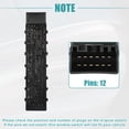 thumbnail image 4 of Interruptor de ajuste Unique Bargains para asiento eléctrico Ford C-Max 2013-2018 Negro, 4 of 7