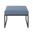 thumbnail image 3 of Manor Park Outdoor Modern Modular Patio Ottoman with Cushion - Blue, 3 of 5