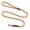 Amber-1/2 in x 4 ft, variant on Braided Dog Leash Amethyst 1/2 in x 4 ft for Large Breeds