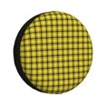 thumbnail image 1 of Balery Yellow Checkered Plaid Cubiertas para Neumáticos - Protector Resistente para Neumáticos de Camioneta, SUV, Remolque, Camper y RV-16 inch, 1 of 6