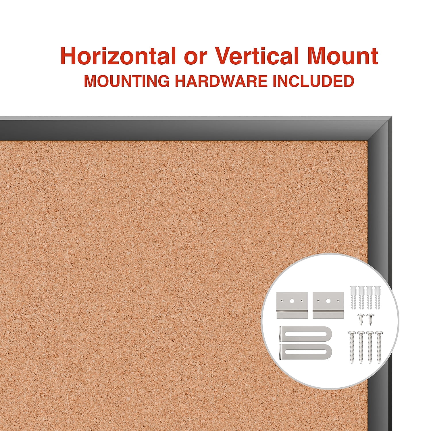 Staples Cork Bulletin Board Black Frame 2' x 1.5' (ST62833)