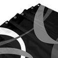 thumbnail image 3 of HVEST Black and White Geometric Shower Curtain, Black and Gray Abstract Line Bathroom Curtain Modern Minimalist Polyester Fabric Decor Curtain with Hooks, 72X72 inch, 3 of 8