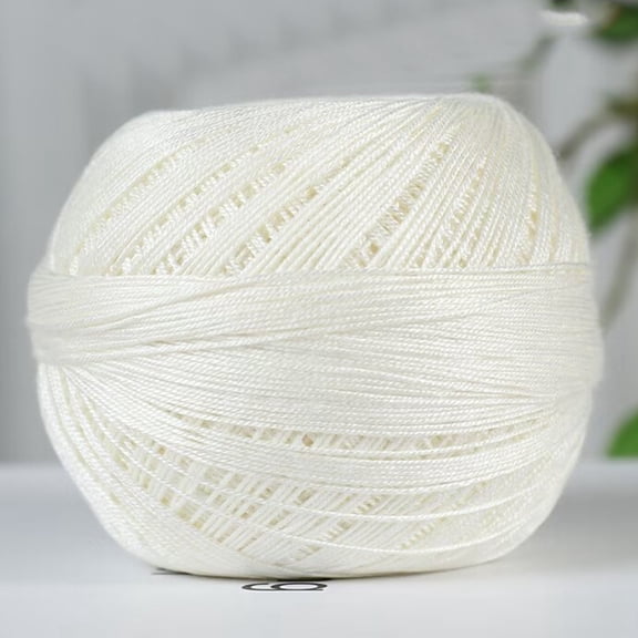 Cotton Fibers Knitting Yarn for Garments Scarves Sweater Shawl Hats White 50g/skein about 317.15 Yards(290m)/Skein