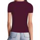thumbnail image 5 of Gibobby Camisa&nbsp;Vaquera Camisetas de manga corta con cuello cuadrado y manga larga para mujer（Rojo， XL), 5 of 5
