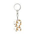 thumbnail image 2 of Uemuo German Shepherd Dog Pattern Rectangular Metal Keychain - Durable, Stylish, and Personalized Key Ring for Men and Women,Engraved Keychain,Gift Slim Sturdy Keychain, 2 of 7