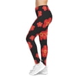 thumbnail image 6 of Soluvd Women's Red Flower Casual Leggings (AOP), 6 of 6