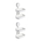 thumbnail image 1 of Monstrate Soporte para jabón con ventosa, caja de pared, de ducha de 2 capas, cesta hueca sin taladro, escurridor, bandeja, accesorios para caja Type1 NO1, 1 of 6