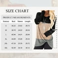 thumbnail image 6 of TEMOFON Tunic Tops for Women Casual Fall Long Sleeve Crew Neck T Shirts Casual Loose Tunic Trendy Fashion Black Block Blouse Tee, 6 of 7