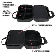 USA GEAR Black Carrying Case Compatible with Logitech G Cloud Handheld Gaming Console, Soft Interior