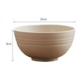 thumbnail image 2 of Xiao Hua Juego de 4 tazones para cereales de plástico de paja de trigo livianos, sin BPA, aptos para lavavajillas y microondas, adecuados para cereales, sopas, bocadillos, etc., 2 of 4