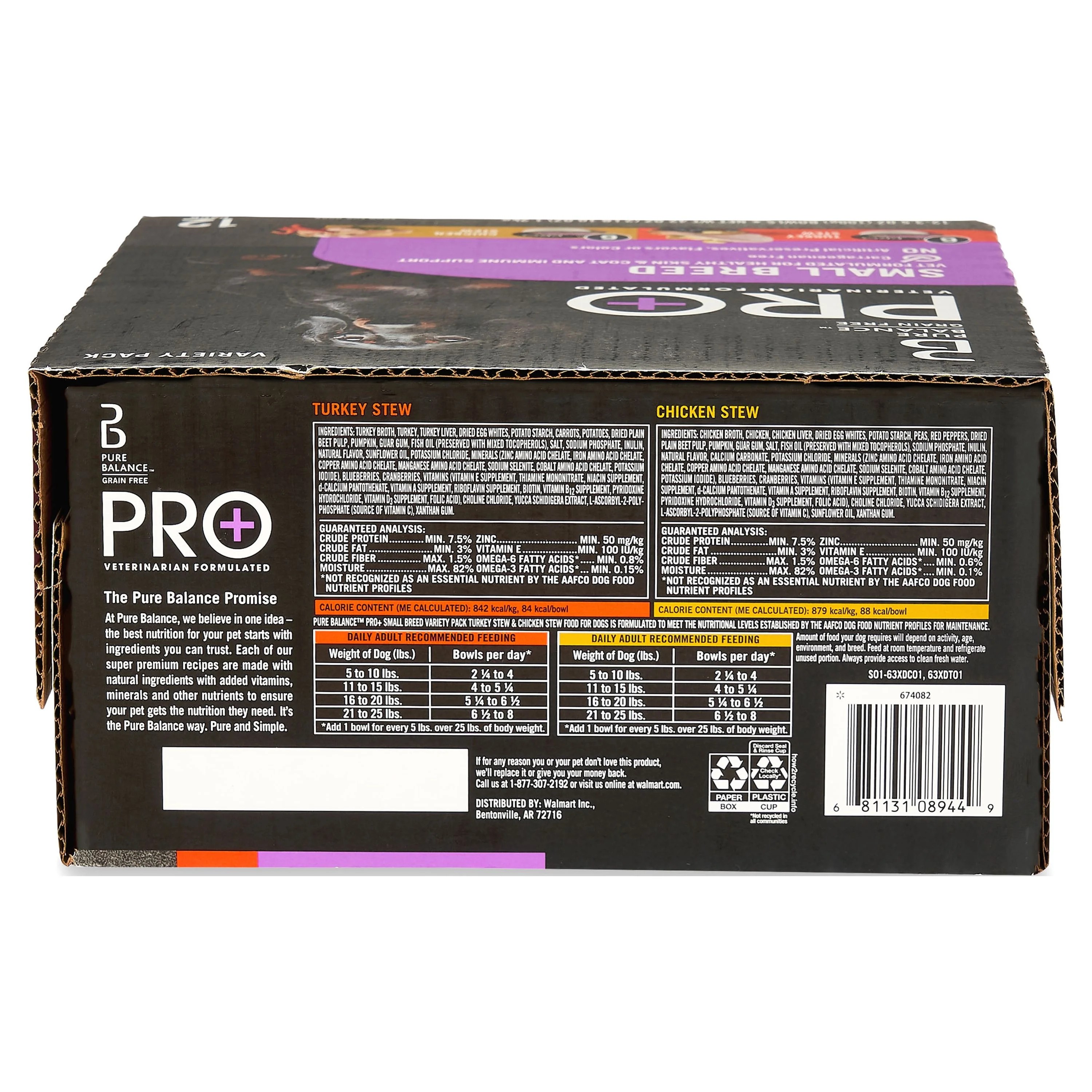 Pure Balance Pro+ Small Breed Wet Dog Food Variety Pack, 3.5 Oz, 12-Pack photo 8