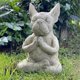 thumbnail image 3 of Estatua de jardín de Bulldog Francés, artesanías de resina para meditación al aire libre, recuerdos para perros, figuras de perros brillar  Electrónica, 3 of 5