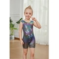 thumbnail image 2 of Gymnastics Leotards for Girls with Shorts Fine Butterfly Flicker Luminescence Biketards Dance Tumbling Outfits 2-8 Years Old, 2 of 6