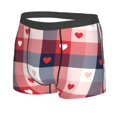 thumbnail image 5 of Goofa Heart Plaid Printed Men's Boxer Briefs Underwear, Moisture-Wicking Underwear, Trunk,Soft and Breathable Cotton Underwear-X-Large, 5 of 9