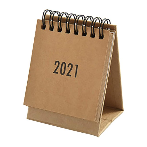Desk Calendar 2021 Simple Solid Color Plan Book Calendars 2021