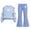 Blue, variant on Asgosdo Girls Fall Two Piece Sets for Girls Bow Long Sleeve Top and Flared Pant Cute Casual Outfits Teen Winter Clothes Size 5-15Y