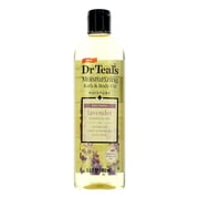 Dr Teal's Moisturizing Bath and Body Oil, Soothe & Sleep with Lavender Essential Oil, 8.8 fl oz