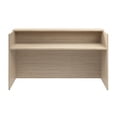 thumbnail image 2 of Arrive 72W x 30D Reception Desk with Shelf in Natural Elm - Engineered Wood, 2 of 7