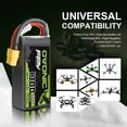 thumbnail image 3 of Batería Lipo OVONIC 4s 100C 1300mAh 14.8V con conector XT60 para Drone RC FPV Racing Quadcopter, 3 of 6