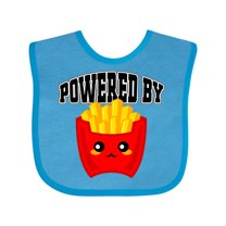 Inktastic French Fries Powered by Fries Boys or Girls Baby Bib