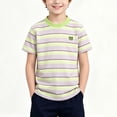 thumbnail image 2 of Asxite Toddler Tshirt Striped Short Sleeve Crew Neck Casual Breathable Summer Tops 3 M-11Y, 2 of 6