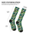 thumbnail image 5 of Bixox Skull and Palm Leaves Print Compression Socks,Compression Socks Women & Men Circulation for Medical,Running,Athletic, 5 of 7