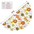 thumbnail image 3 of Lsque Tiger Lion Print Christmas Tree Skirt, Tree Skirt with Ties or Velcro, Perfect for Holiday Decorations, Halloween, and New Year-30", 3 of 7