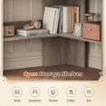 thumbnail image 5 of 31.5" Triangle Corner Office Desk with Drawer and Open Storage Shelves, Farmhouse Computer Desk for Home Office, 5 of 6