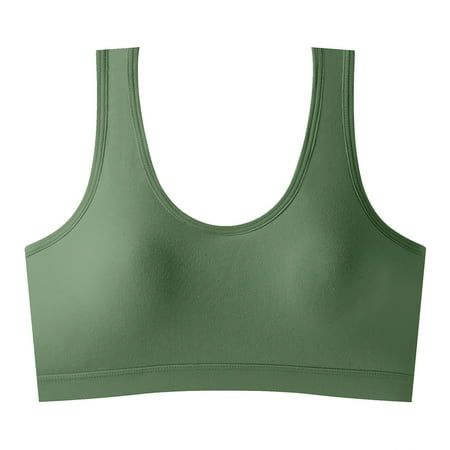 Mrat Nursing Sports Bra Ladies Tank Tops Bra Traceless Comfortable No Steel Ring Breathable Gathering Bra Woman Underwear Bra Sports Bra Swimsuit Tops S-1 Green M