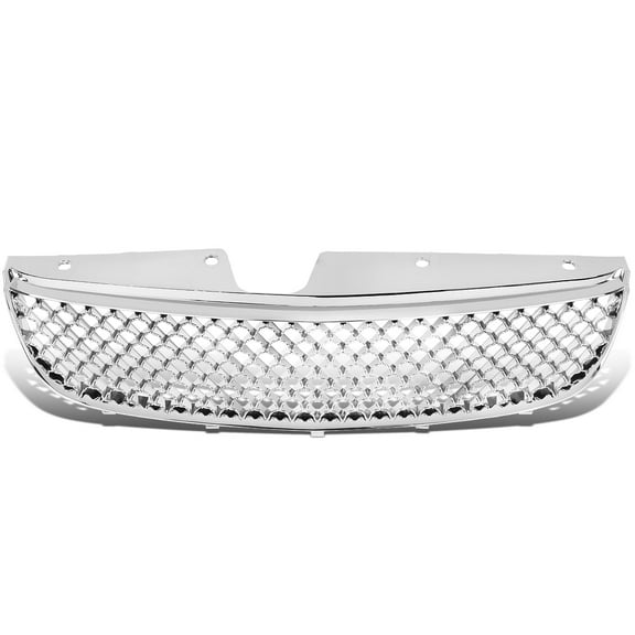 DNA Motoring Chrome Front Upper Bumper Mesh Grille For 1997-1999 Chevy Malibu
