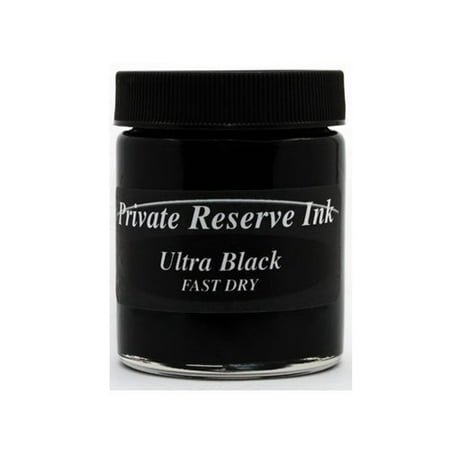 Private Reserve Ink 66ml Bottle Fountain Pen Ink - Fast Dry Ink - Ultra Black