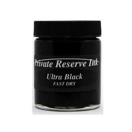 Private Reserve Fountain Pen Ink Private Reserve Ink 66ml Bottle Fountain Pen Ink - Fast Dry Ink - Ultra Black (33-F-UB) ()