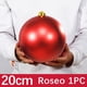 thumbnail image 4 of Adorno Mate de Plástico Irrompible con Tapa Perforada y Adornos Florales Navideños para Decorar El Árbol., 4 of 6