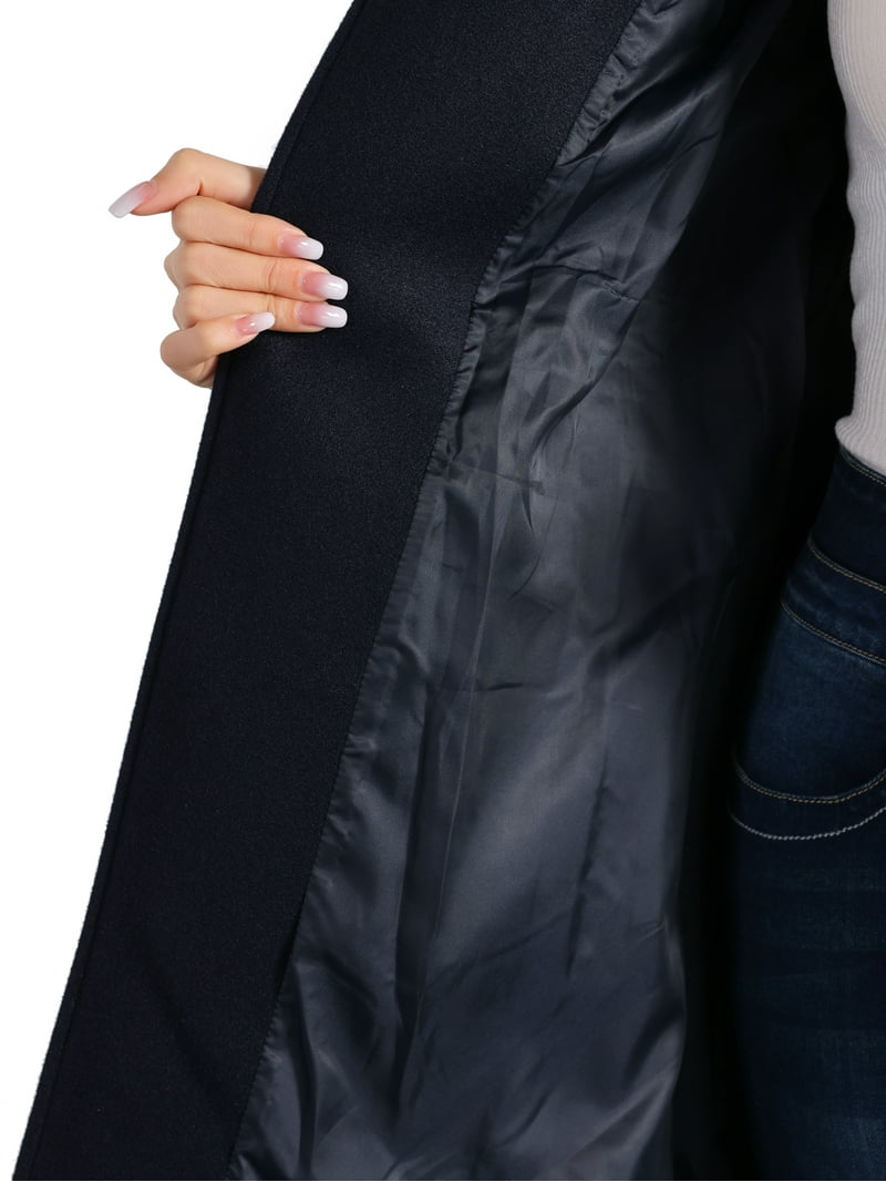 INSPIRE CHIC Women's Coat Solid Color Toggle Button Fully Lined