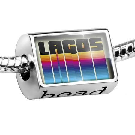 - Bead Retro Cites States Countries Lagos Charm Fits All European Bracelets