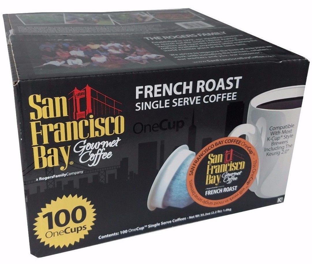 San Francisco Bay Gourmet Coffee French Roast Single Serve Coffee 100