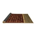 thumbnail image 2 of Ahgly Company Indoor Round Abstract Brown Modern Area Rugs, 8' Round, 2 of 4