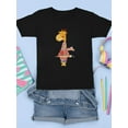 thumbnail image 3 of Giraffe With Clothes T-Shirt Juniors -Image by Shutterstock,  Small, 3 of 4