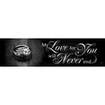 thumbnail image 3 of Spivey, Justin 24x9 Black Modern Framed Museum Art Print Titled - My Love for You, 3 of 5