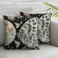 thumbnail image 3 of Autua Butterflies Moon Scarf Graphic Decorative Pillow Cover Short Plush All Seasons Pillow Case 1PC 20x20in, 3 of 5