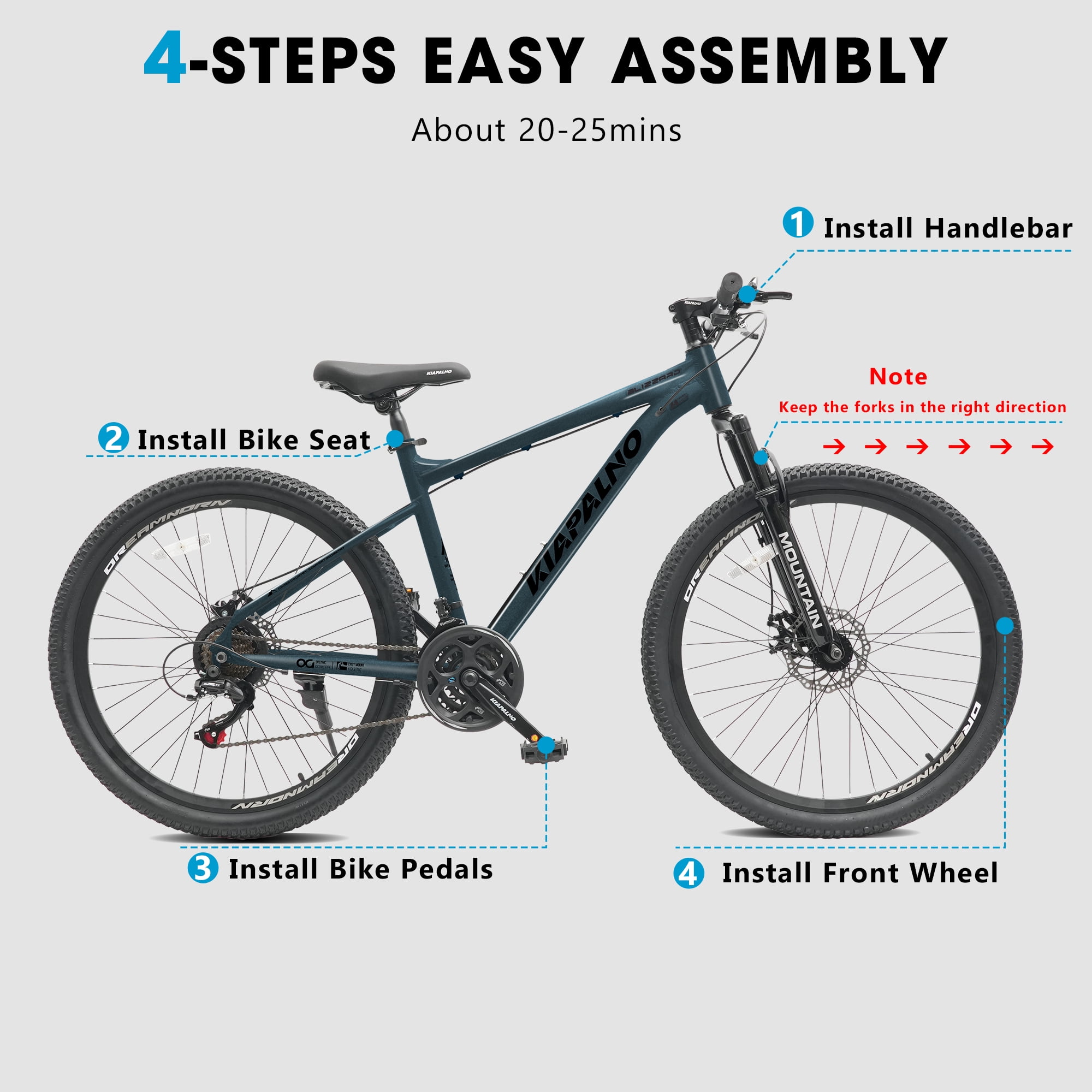 TheEshow 26 Inch Mountain Bikes