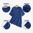 thumbnail image 5 of ZANZEA Women Crew Neck 3/4 Sleeve Blouse Double Layer Tops Shirts, 5 of 10
